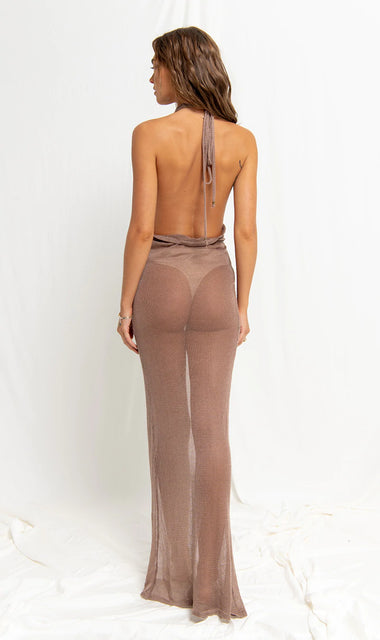 Harley Wrap Dress Mink - Cover Up