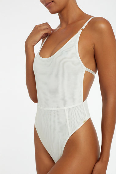 Nightingale Bodysuit White Mesh - Bodysuit