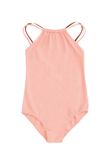 Pink One Piece Swimsuit for Girls | Kids Sun Safe Swimsuit