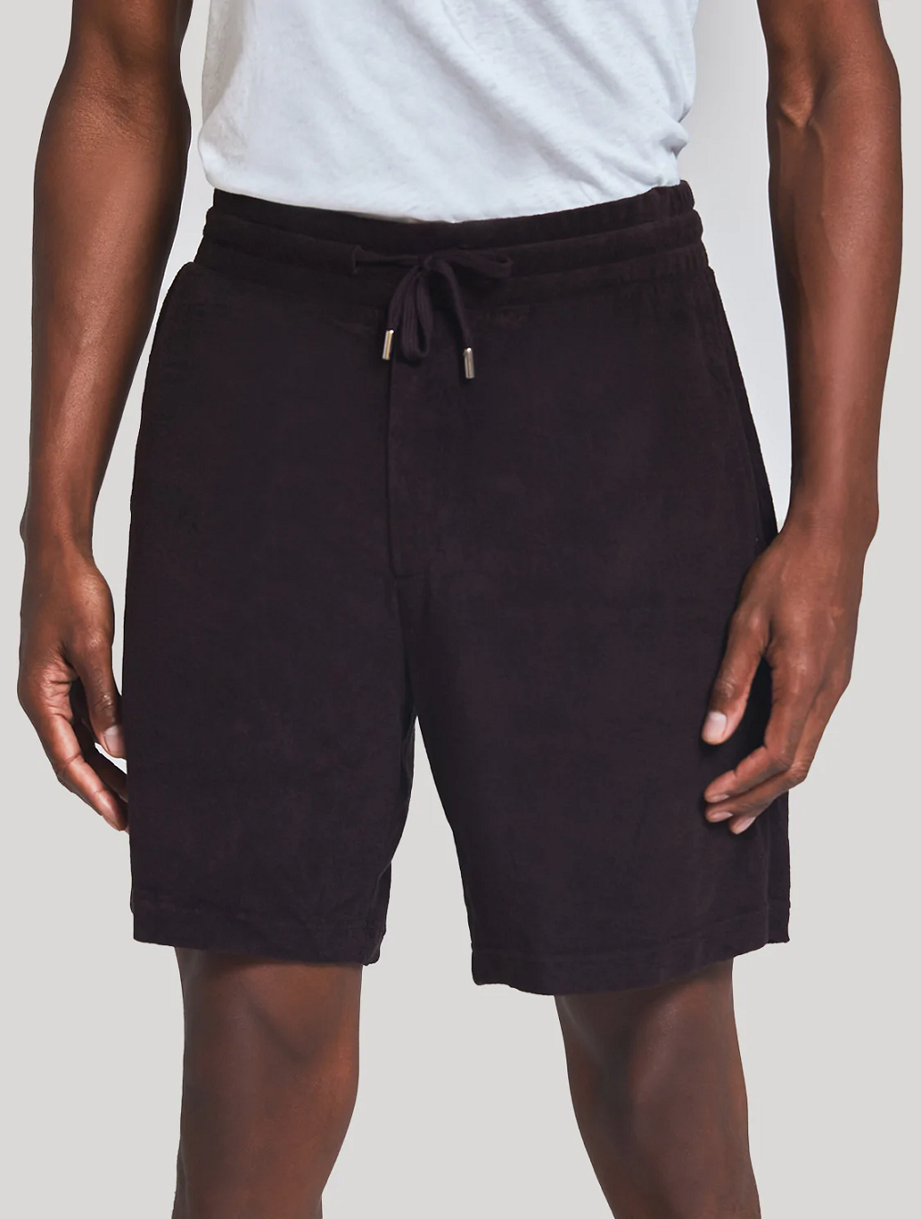 Load image into Gallery viewer, Mens Drawstring Shorts in Dark Oak colour
