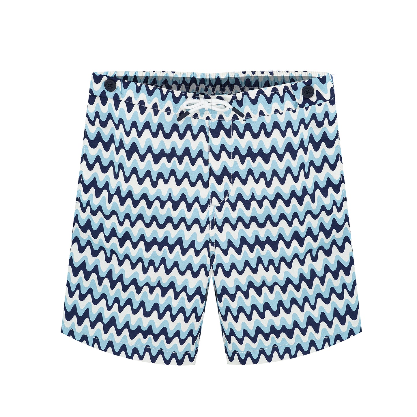 Load image into Gallery viewer, Kids Swimming Shorts in Navy &amp;amp; Sky Blue
