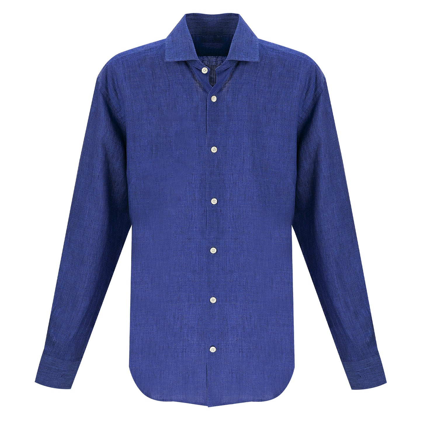 Load image into Gallery viewer, Premium Linen Shirt in Navy Blue - Top
