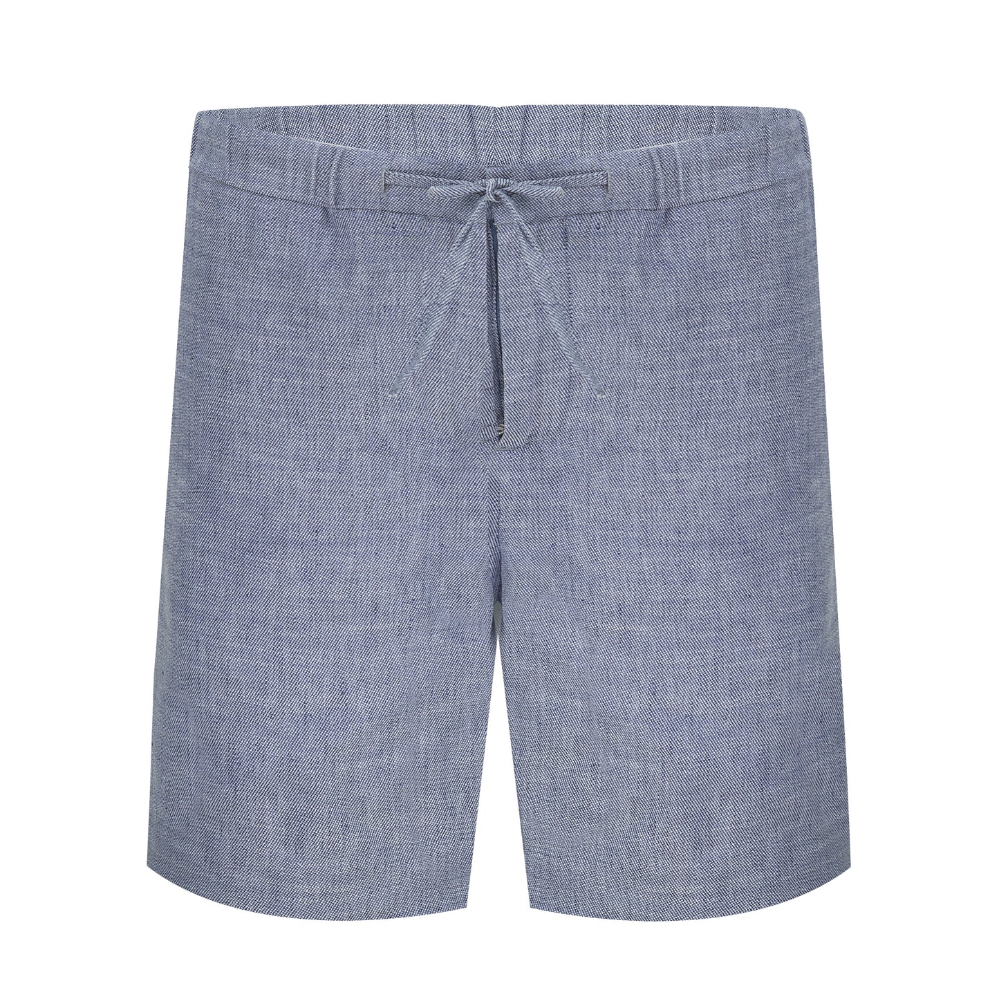 Load image into Gallery viewer, Men’s Linen Shorts in Melange Navy Blue
