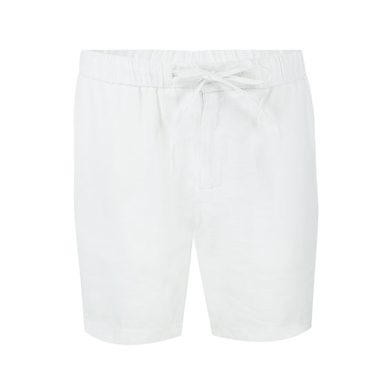 White Linen Shorts for Men