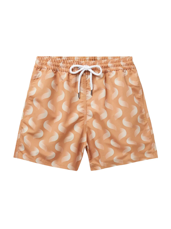 Printed Swim Shorts with slit front pockets