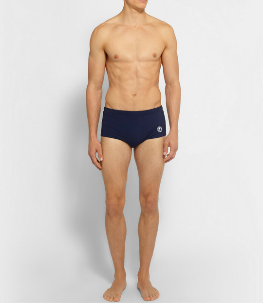 Low Waist Swim Shorts in Navy Blue