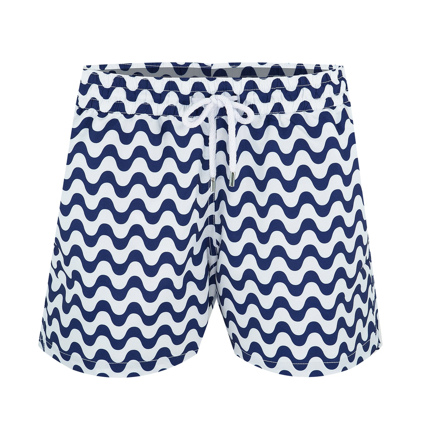 Load image into Gallery viewer, Men’s Swim Trunks with Wavy Print
