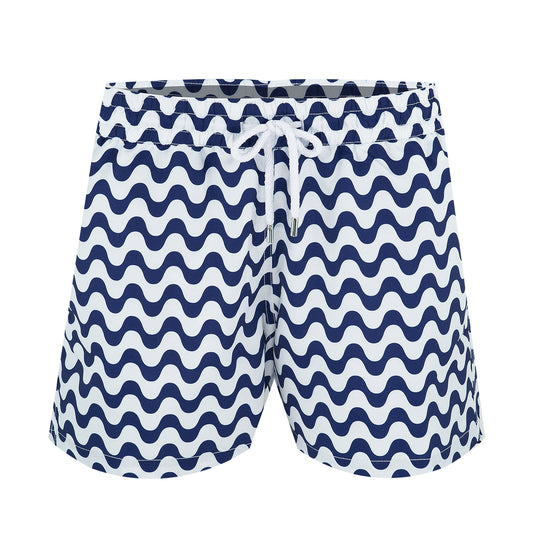 Men’s Swim Trunks with Wavy Print