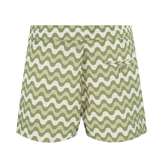 Load image into Gallery viewer, khaki green swim shorts 
