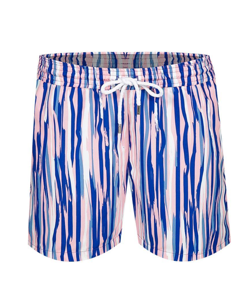 Mens Quick Dry Swim Shorts in Pink Mens Pink Swim Shorts