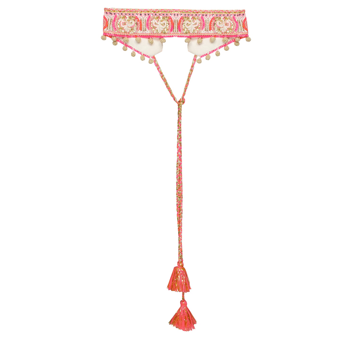 Belt Pompom Pink/Neon