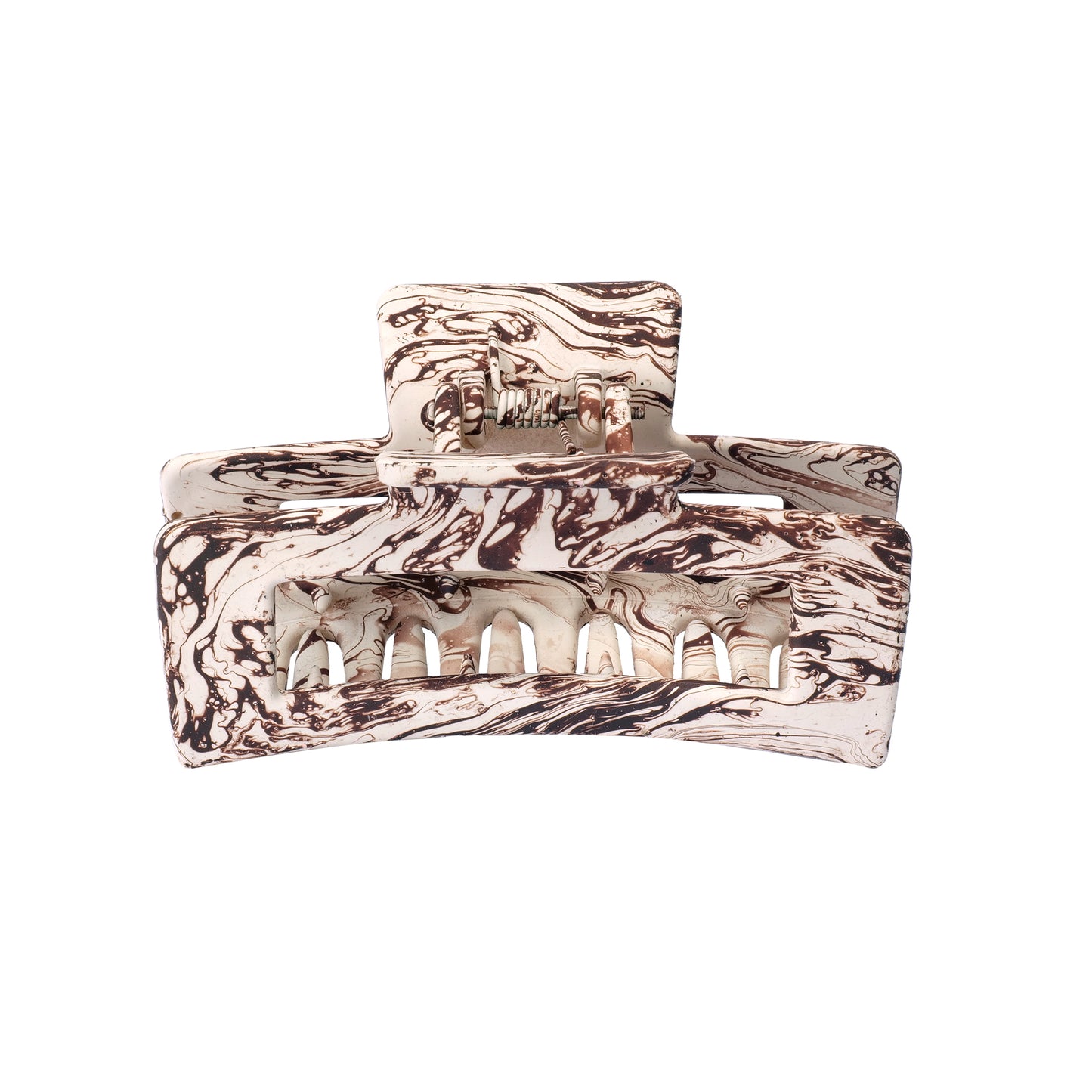Resin Plastic Alloy Hair Clip Claw Brown