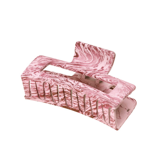 Load image into Gallery viewer, Resin Plastic Alloy Hair Clip Claw Pink
