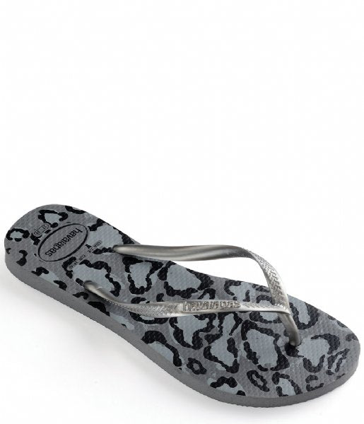 Load image into Gallery viewer, Havaianas Slim Animal Grey Aco Silver - Shoes
