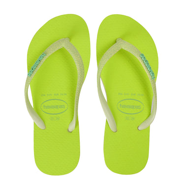 Havaianas Slim Glitter Neon Lime Green - Shoes