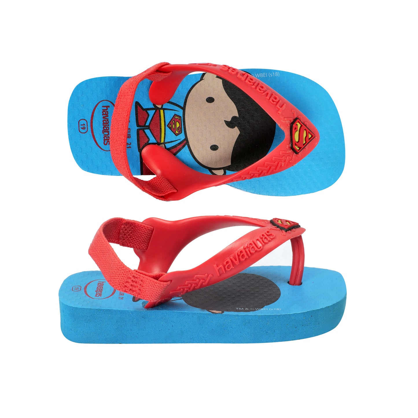 Load image into Gallery viewer, Baby Heroes Flip Flops Turquoise
