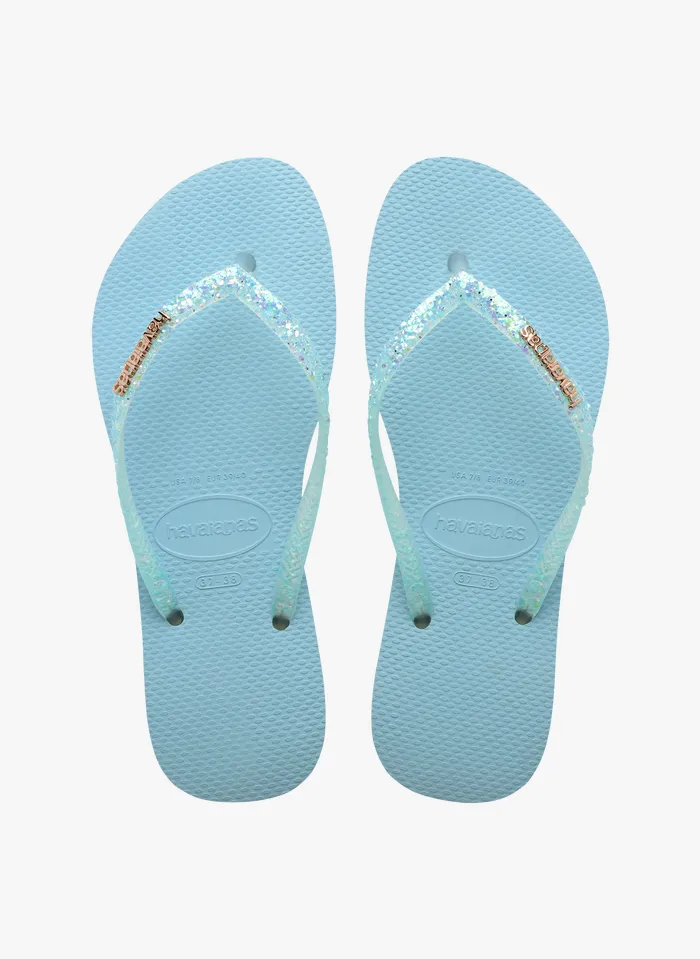 Havaianas Slim Glitter Flourish Nautical Blue