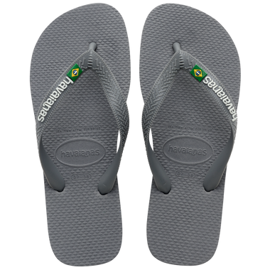 Havaianas Kids Brasil Logo Steel Grey - Shoes