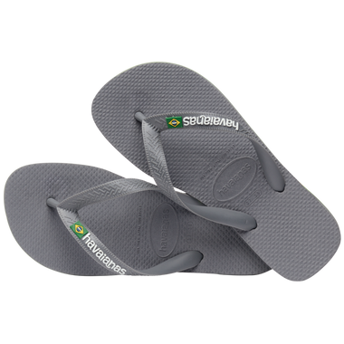 Havaianas Kids Brasil Logo Steel Grey - Shoes