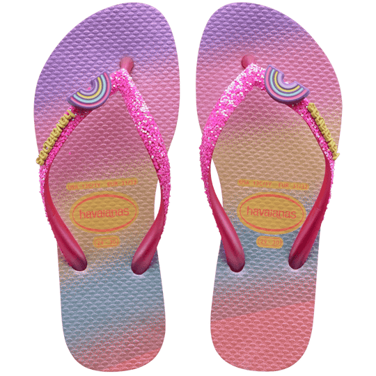 Havaianas Kids Slim Glitter Pink Lemonade