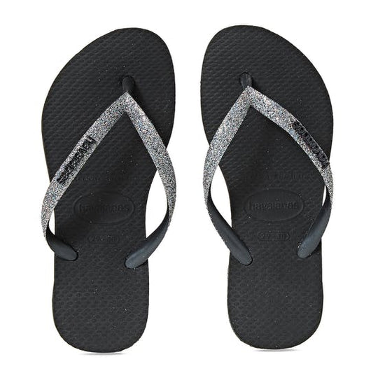 Havaianas Kids Slim Glitter Black