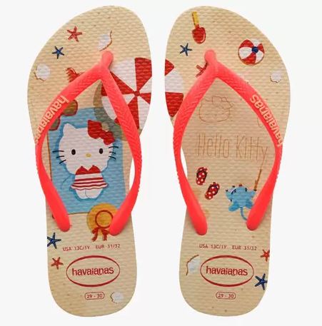 Havaianas Kids Slim Hello Kitty Dourado