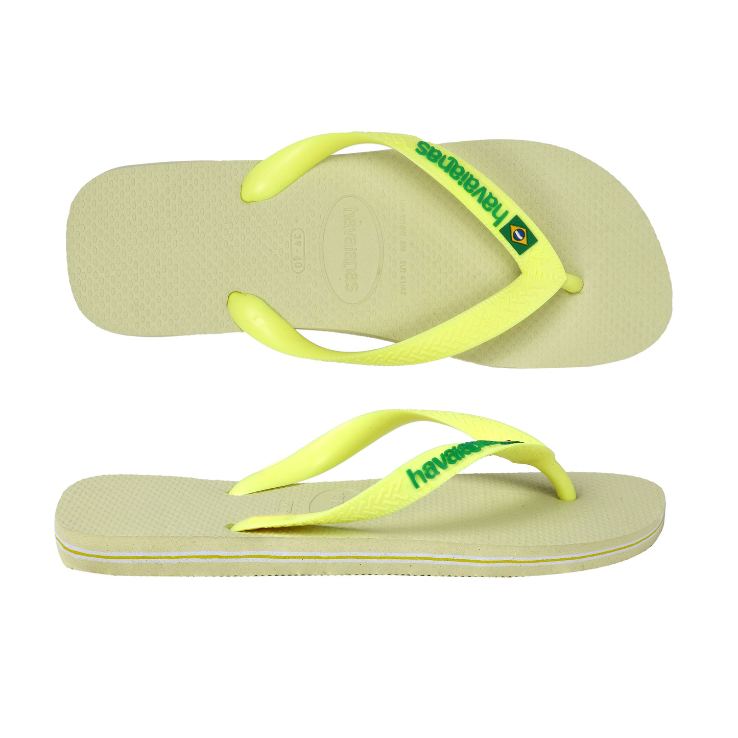 Load image into Gallery viewer, Havaianas Men Brasil Logo Lime Green - Shoes
