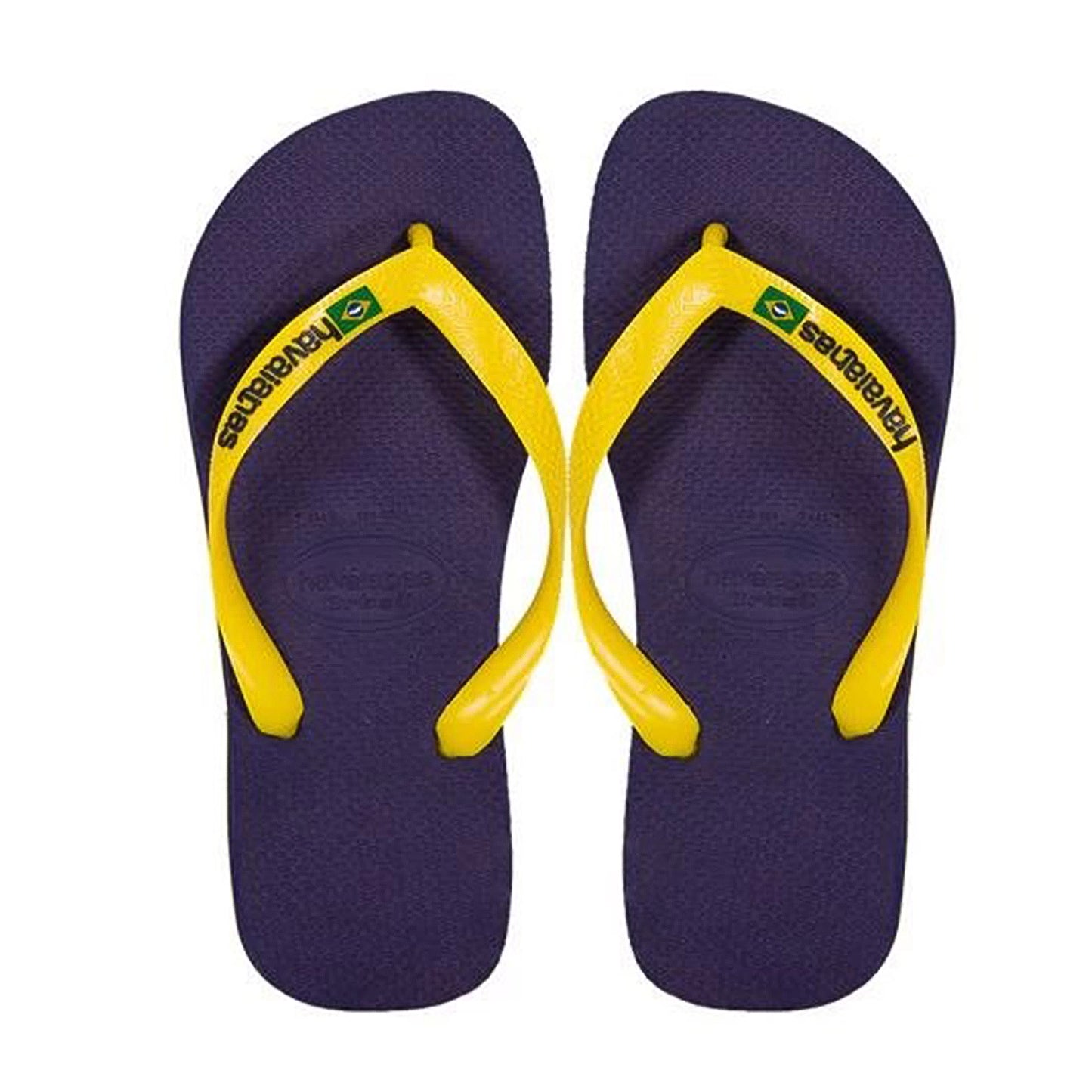 Havaianas Kids Brasil Logo Navy Blue/Yellow
