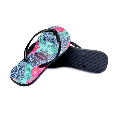 Havaianas Slim Animal Floral Black - Shoes