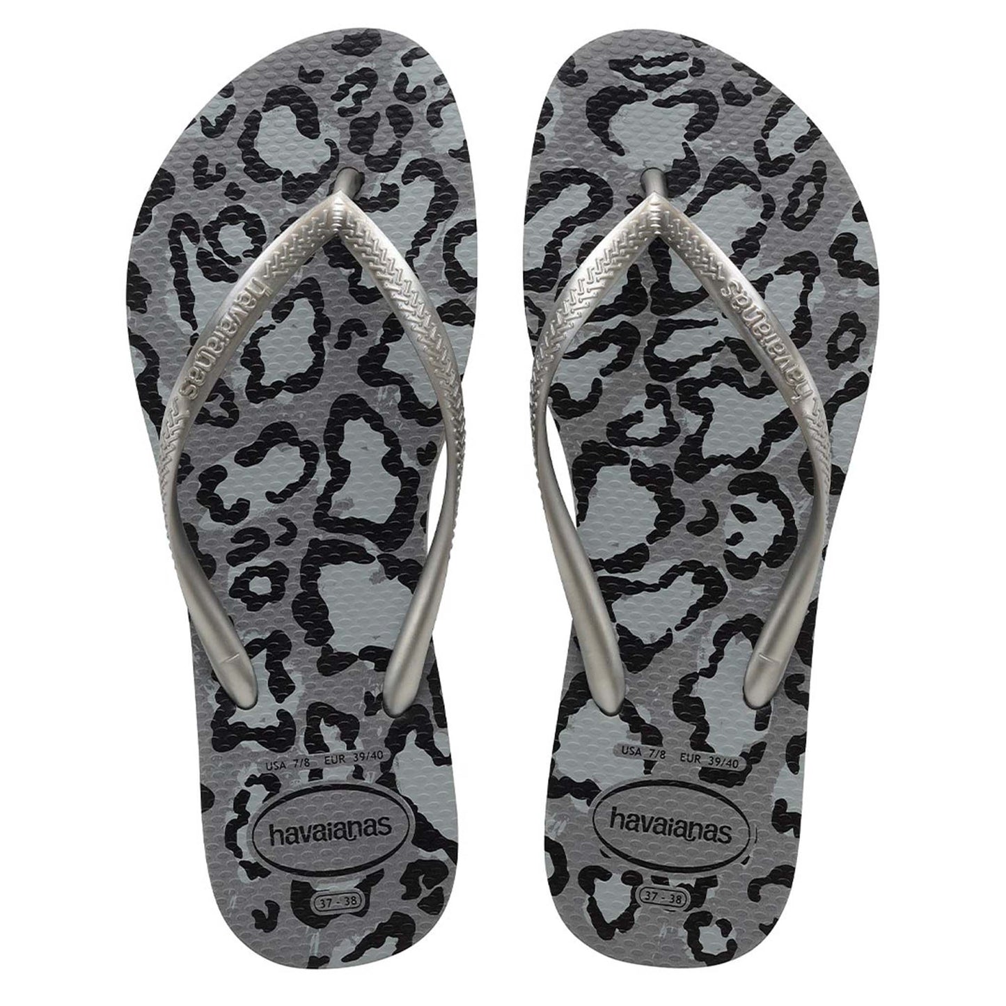 Load image into Gallery viewer, Havaianas Slim Animal Grey Aco Silver - Shoes
