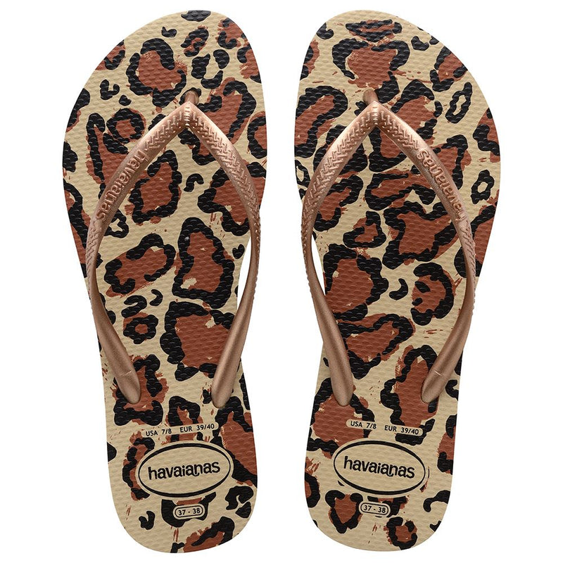 Havaianas Slim Animal Sand Grey/Rose Gold