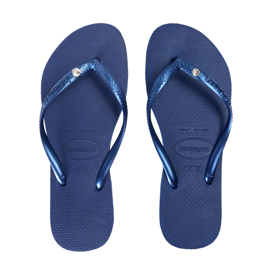 Havaianas Slim Crystal SW II Navy Blue - Shoes