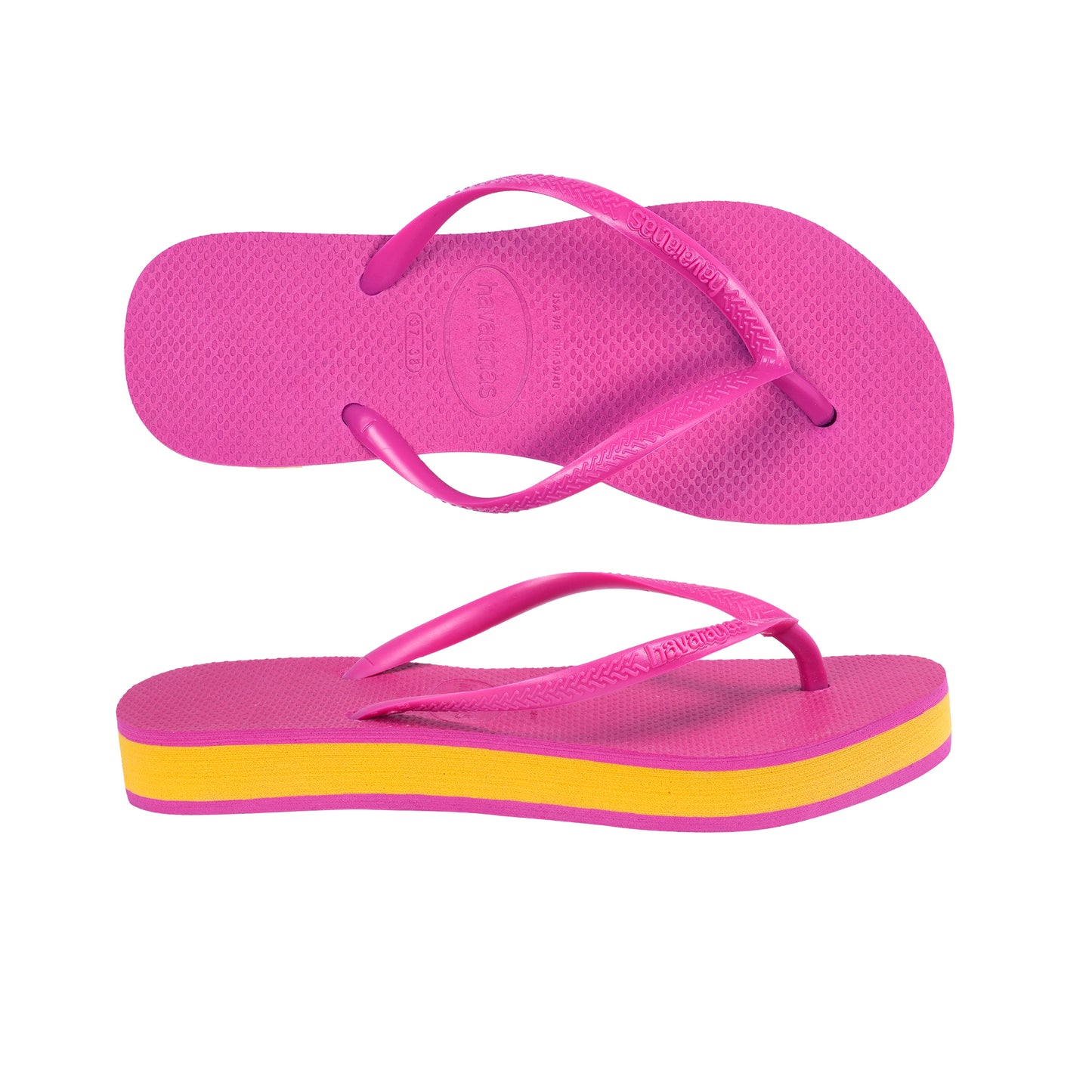 Load image into Gallery viewer, Havaianas Slim Flatform Pink Electric - Shoes
