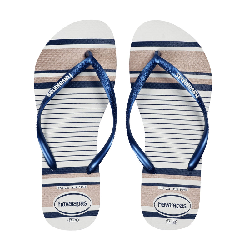 Havaianas Slim Nautical White/Navy