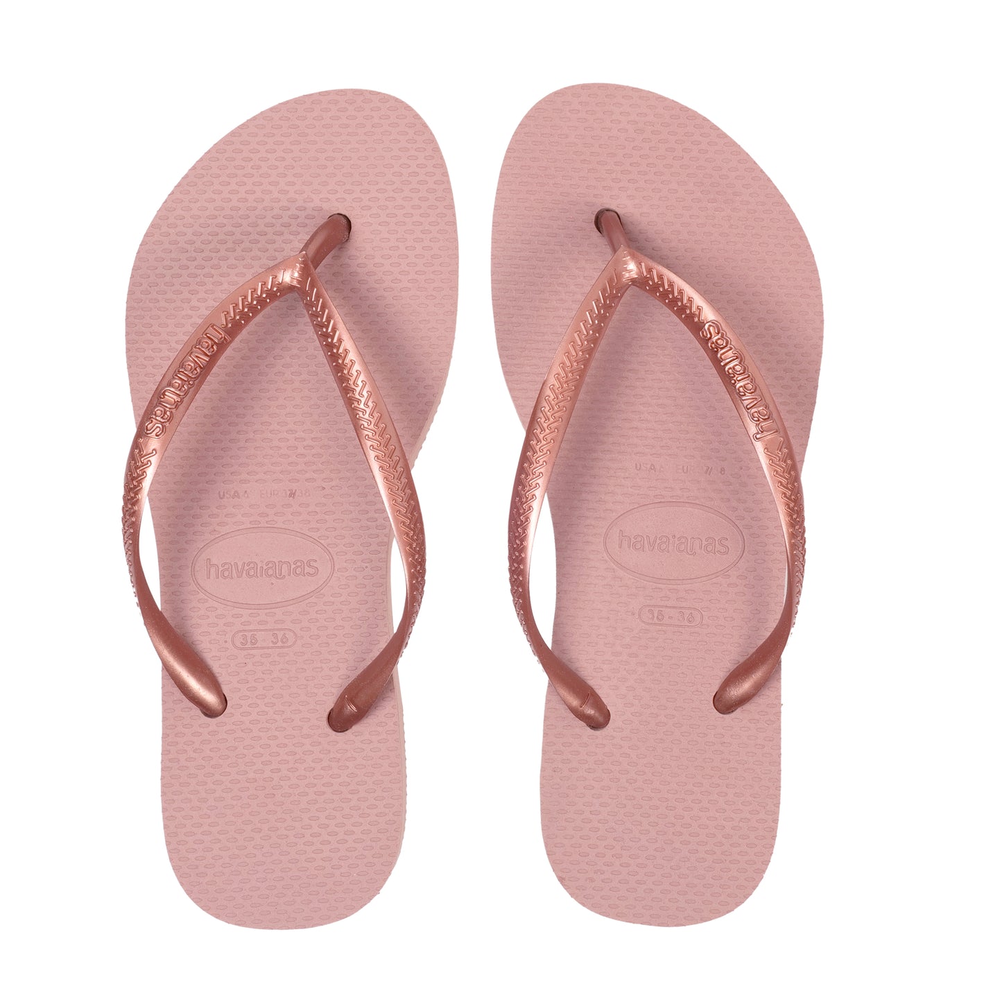 Havaianas Slim Flat Form Wedges Crocus Rose