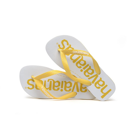 Load image into Gallery viewer, Havaianas Men Top Logo Mania 2 Gold Yellow
