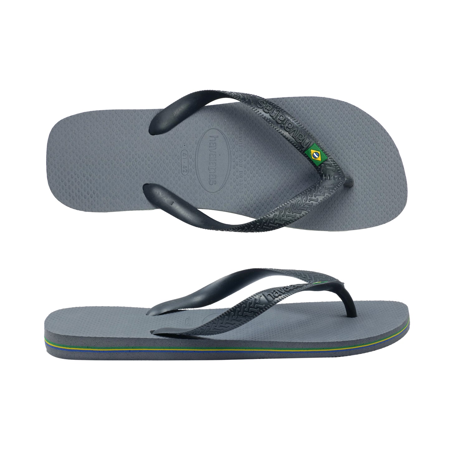 Brasil Flip Flops Steel Grey