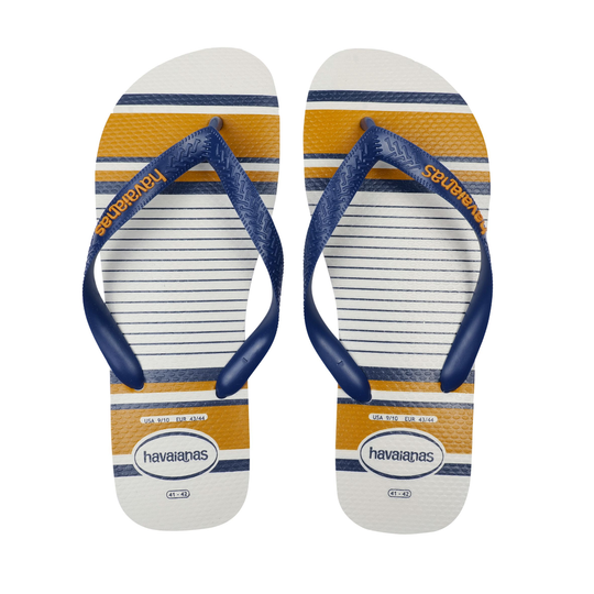 Havaianas Top Nautical White Navy Blue Mustard - Shoes