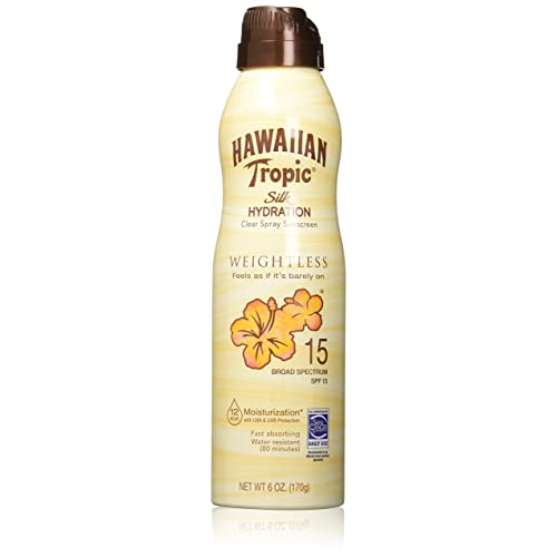 Hawaiian Tropic Silk Hydration Weightless Clear Spray Sunscreen SPF 15