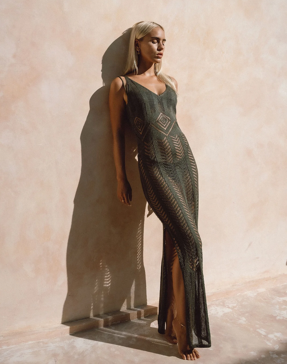 Beach knit dress discount