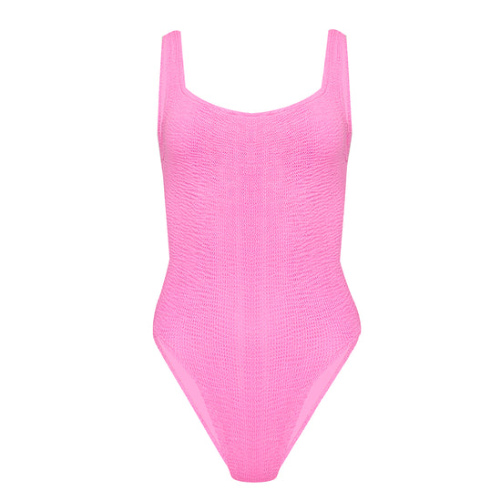 Load image into Gallery viewer, Pink Crinkle Material Swimsuit
