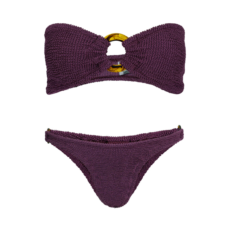 Gloria Bikini Metallic Grape