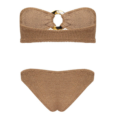 Gloria Bikini Metallic Cocoa - ONE SIZE - Bikini
