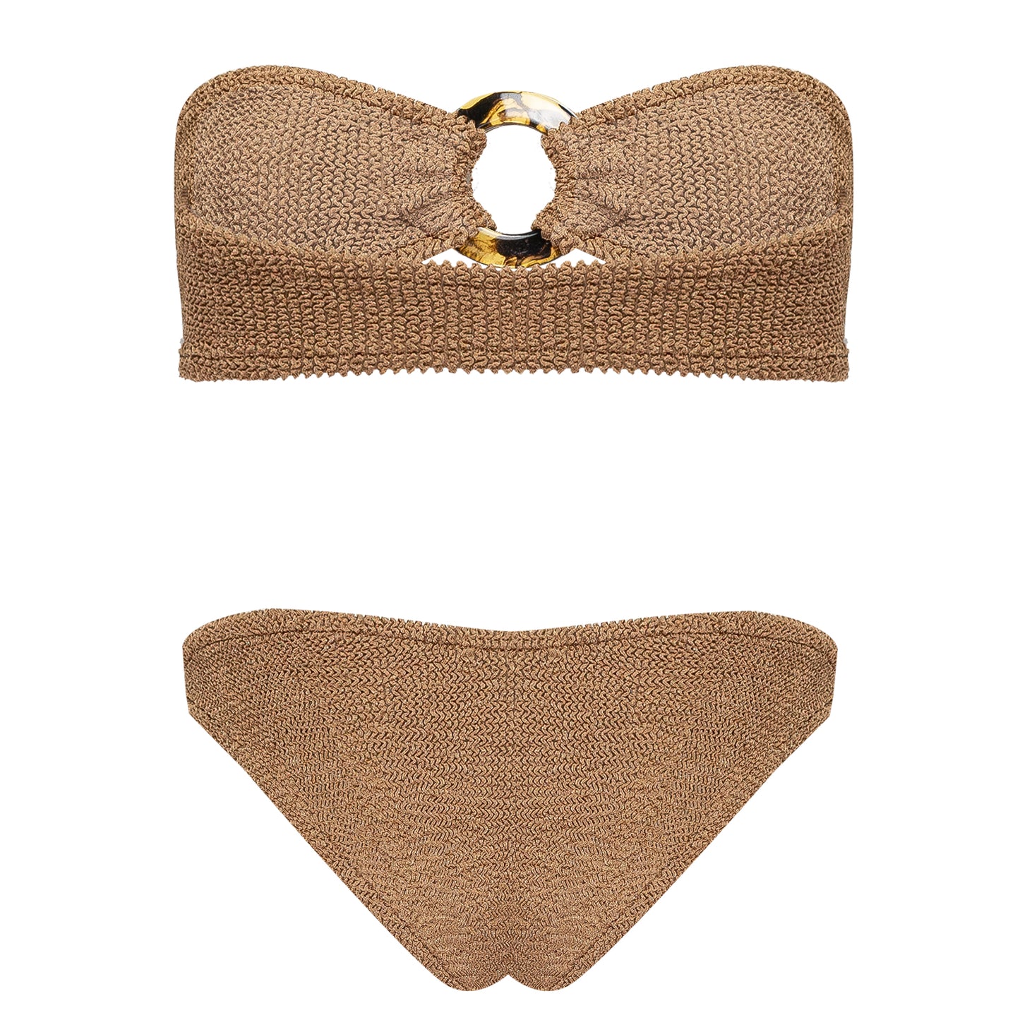 Load image into Gallery viewer, Gloria Bikini Metallic Cocoa - ONE SIZE - Bikini
