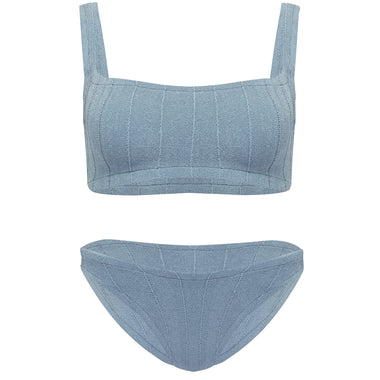Helena Nile Bikini Metallic Airforce Blue - Bikini