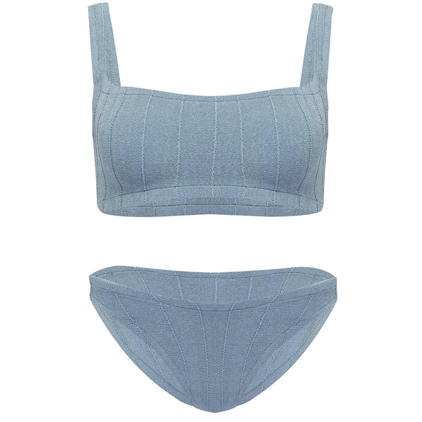 Load image into Gallery viewer, Helena Nile Bikini Metallic Airforce Blue - Bikini
