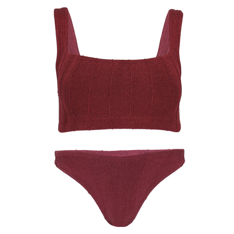 Helena Nile Bikini Metallic Chestnut