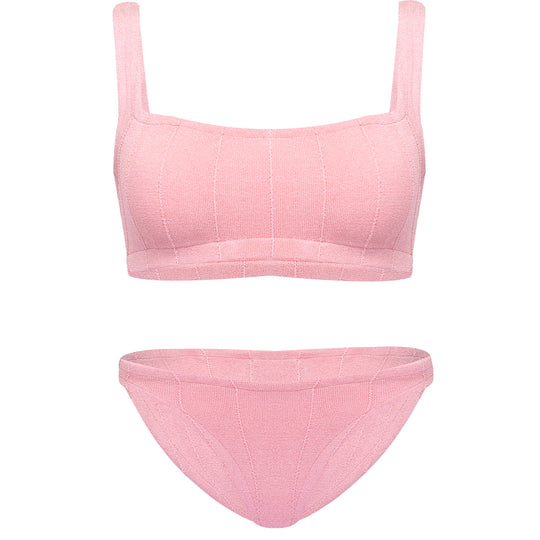 Helena Nile Bikini Metallic Dusty Pink - Bikini