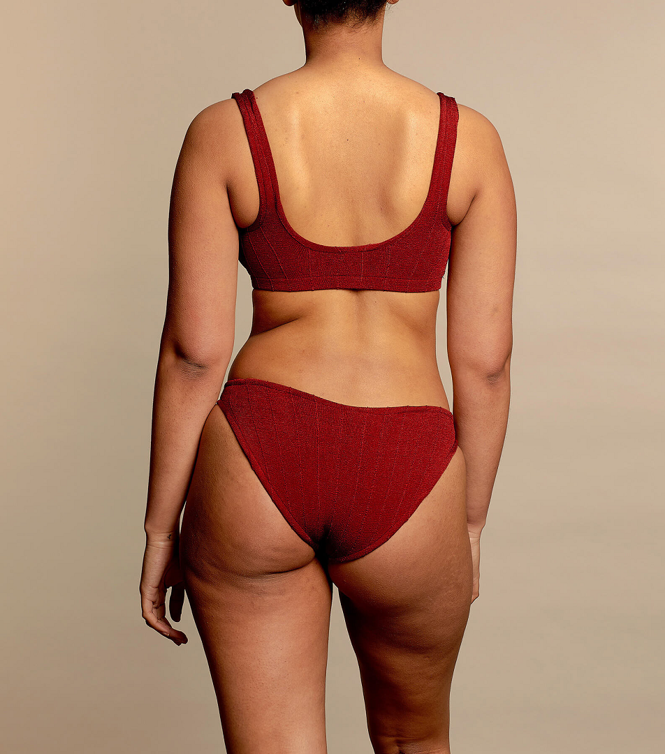 Helena Nile Bikini Metallic Chestnut