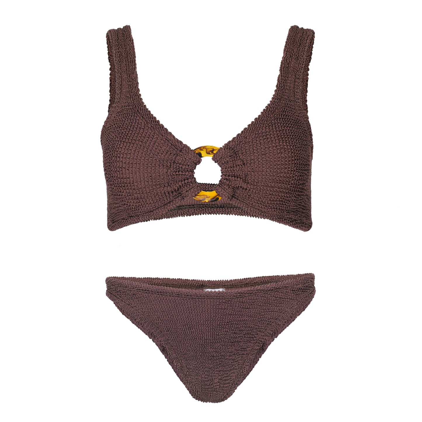 Load image into Gallery viewer, Metallic Bikini Set in Chocolate
